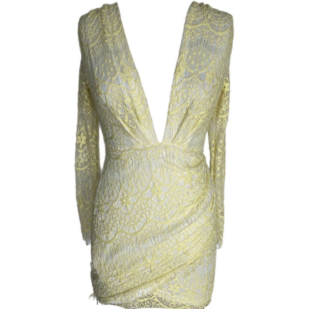 Reverse Yellow Lace Dress